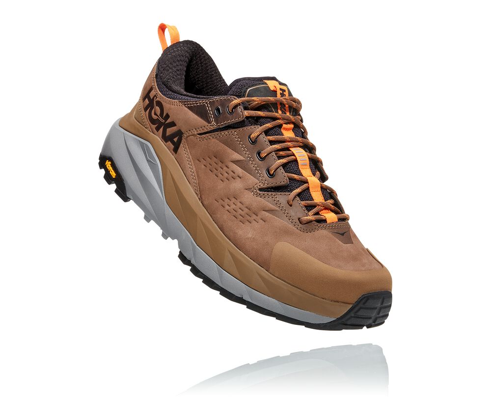 Hoka One One Kaha Low GORE-TEX Terränglöparskor Herr Bruna/Orange - SE-4512068
